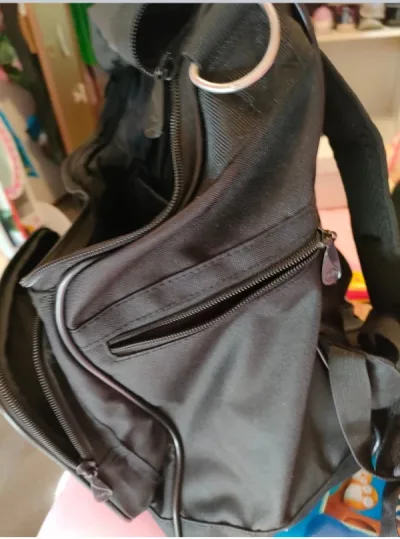 Photo 2 of EUC generic black school bag