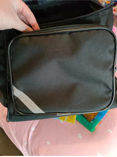Photo 4 of EUC generic black school bag