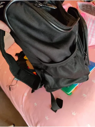 Photo 3 of EUC generic black school bag