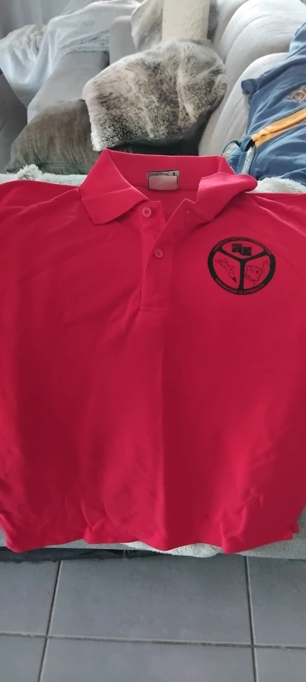 Amberley District State School - School polo sport colour red siz 14