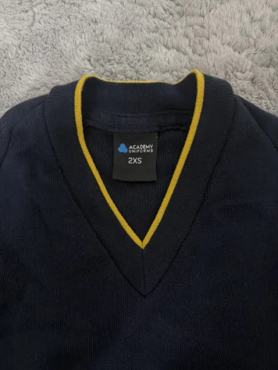 Photo 2 of Size 2XS girls school jumper