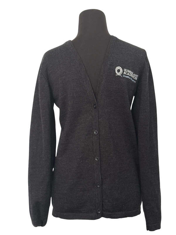 Queensland Academy for Creative Industries - Cardigan Marle Grey