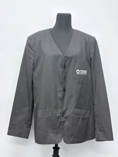 Queensland Academy for Creative Industries - Blazer Collarless Grey