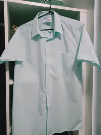 Photo 1 of Collared Ice Blue school Shirt