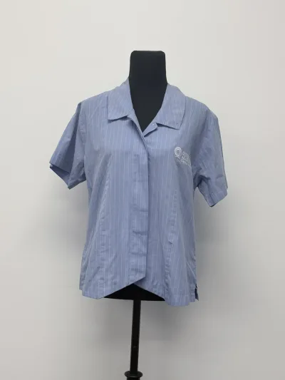 Photo 1 of Blouse Blue Short Sleeve