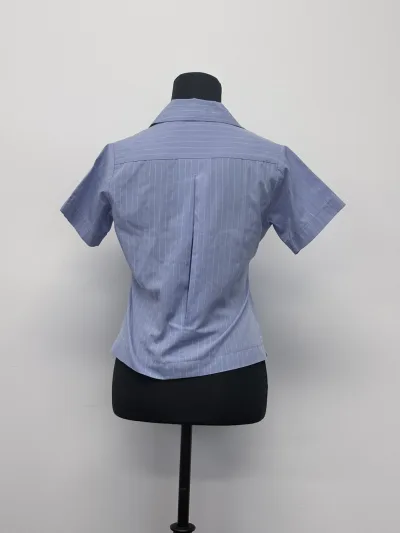 Photo 2 of Blouse Blue Short Sleeve