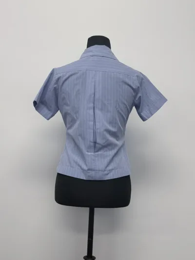 Photo 2 of Blouse Blue Short Sleeve