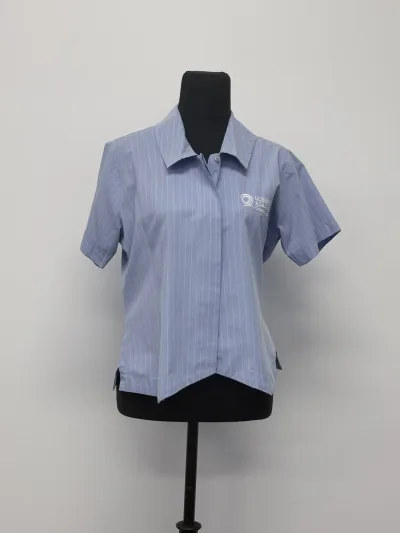 Photo 1 of Blouse Blue Short Sleeve