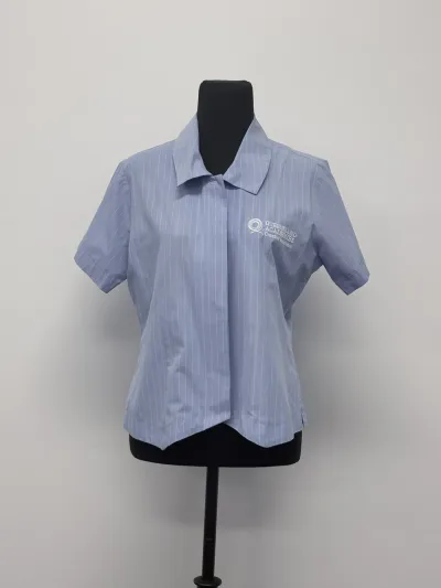 Photo 1 of Blouse Blue Short Sleeve
