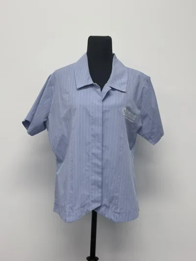 Photo 2 of Blouse Blue Short Sleeve