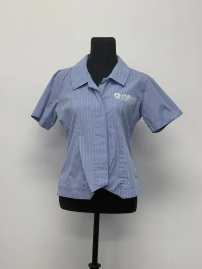 Photo 1 of Blouse Blue Short Sleeve