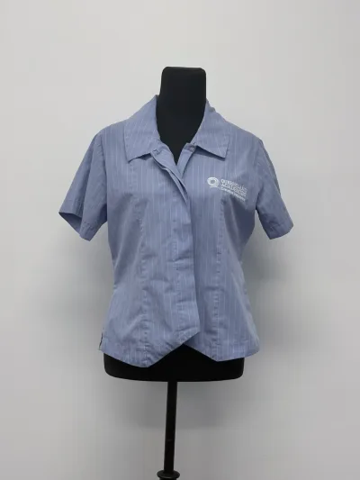 Photo 1 of Blouse Blue Short Sleeve