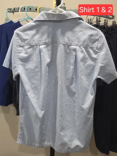 Photo 2 of Sky blue shirts size 8