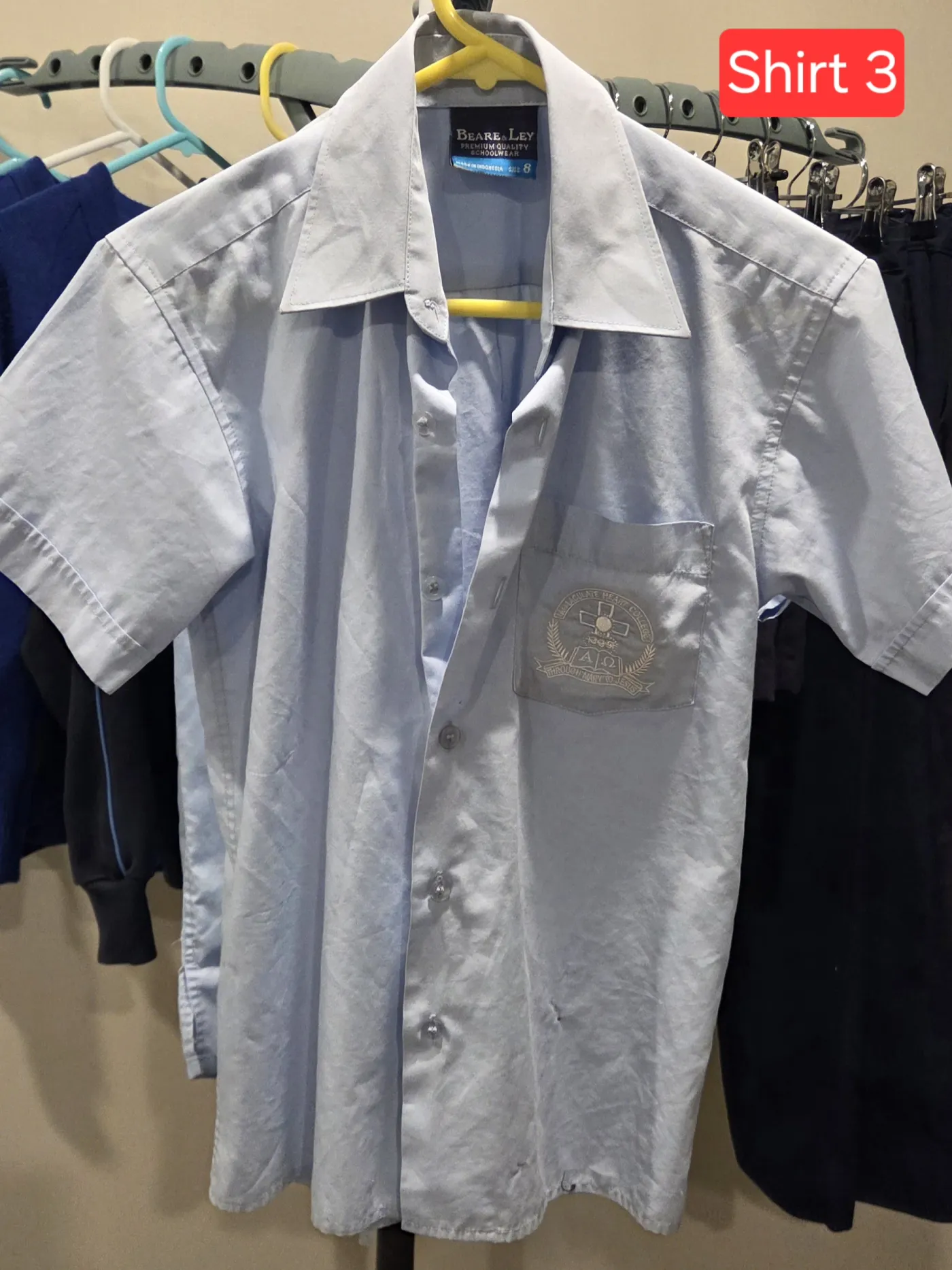 Photo 4 of Sky blue shirts size 8
